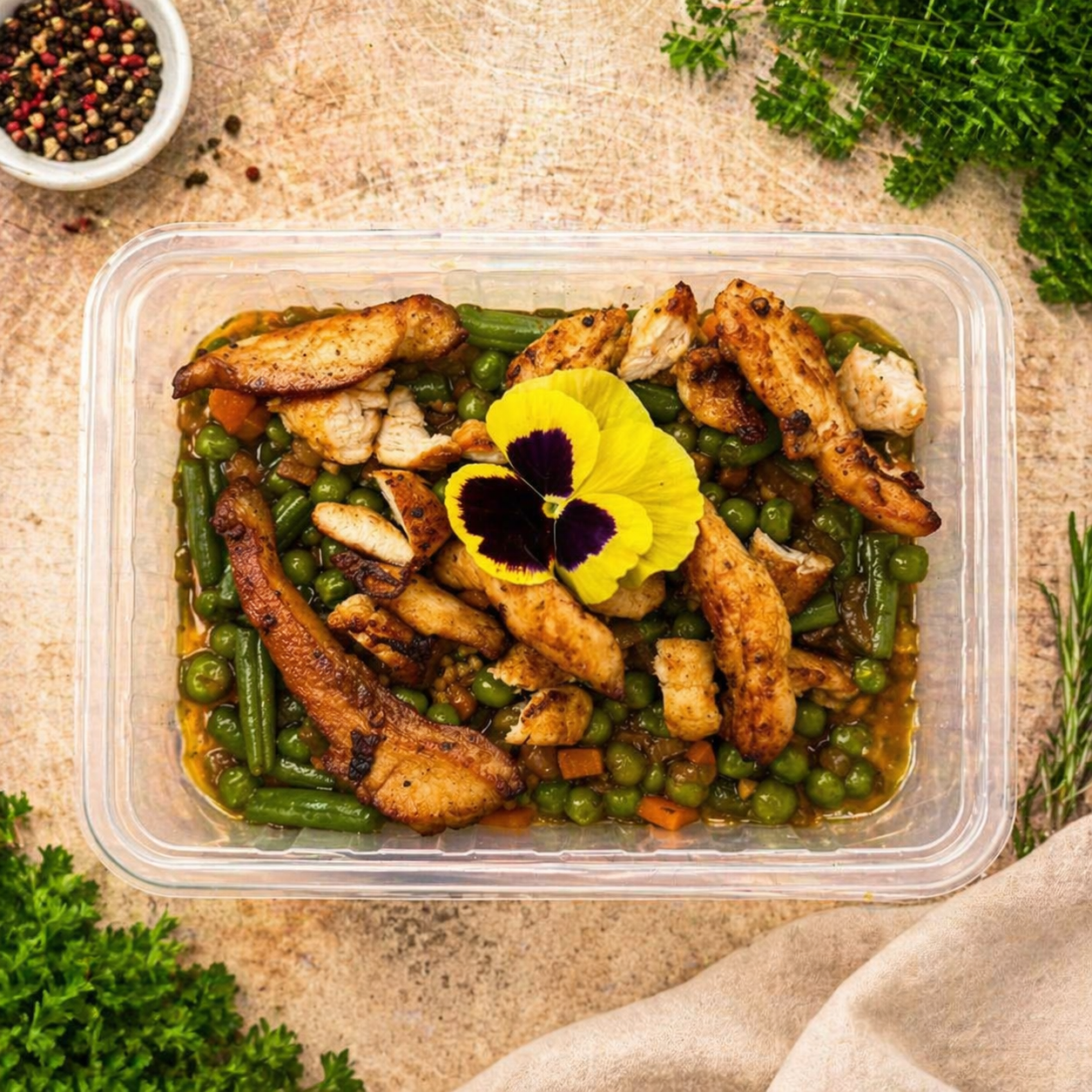 Chicken & Three Bean Bowl