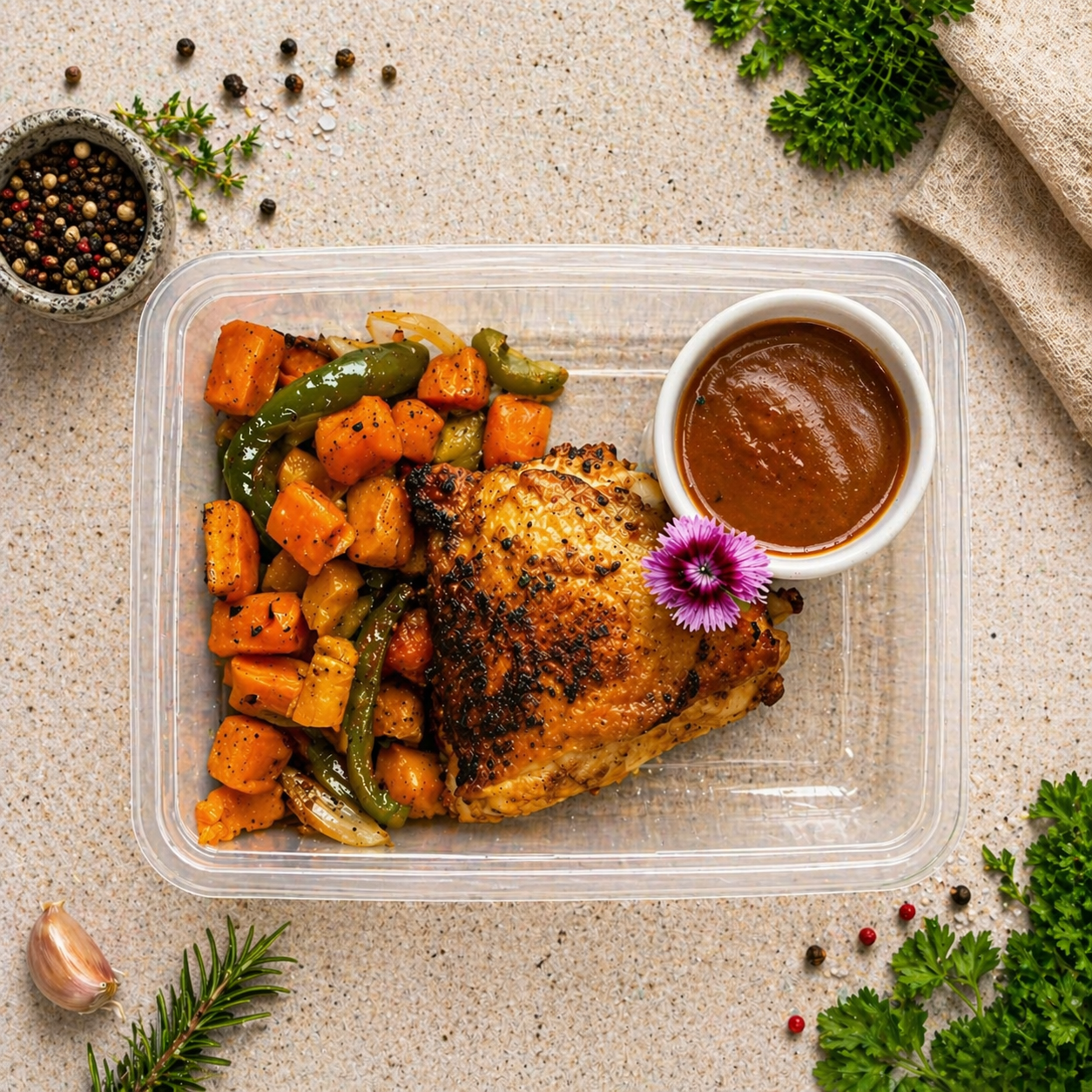 Roast Chicken & Three Veg Tray