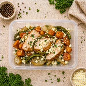 Chicken, Butternut & Feta Bake