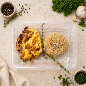 Mince & Veg Bobotie with Brown Rice