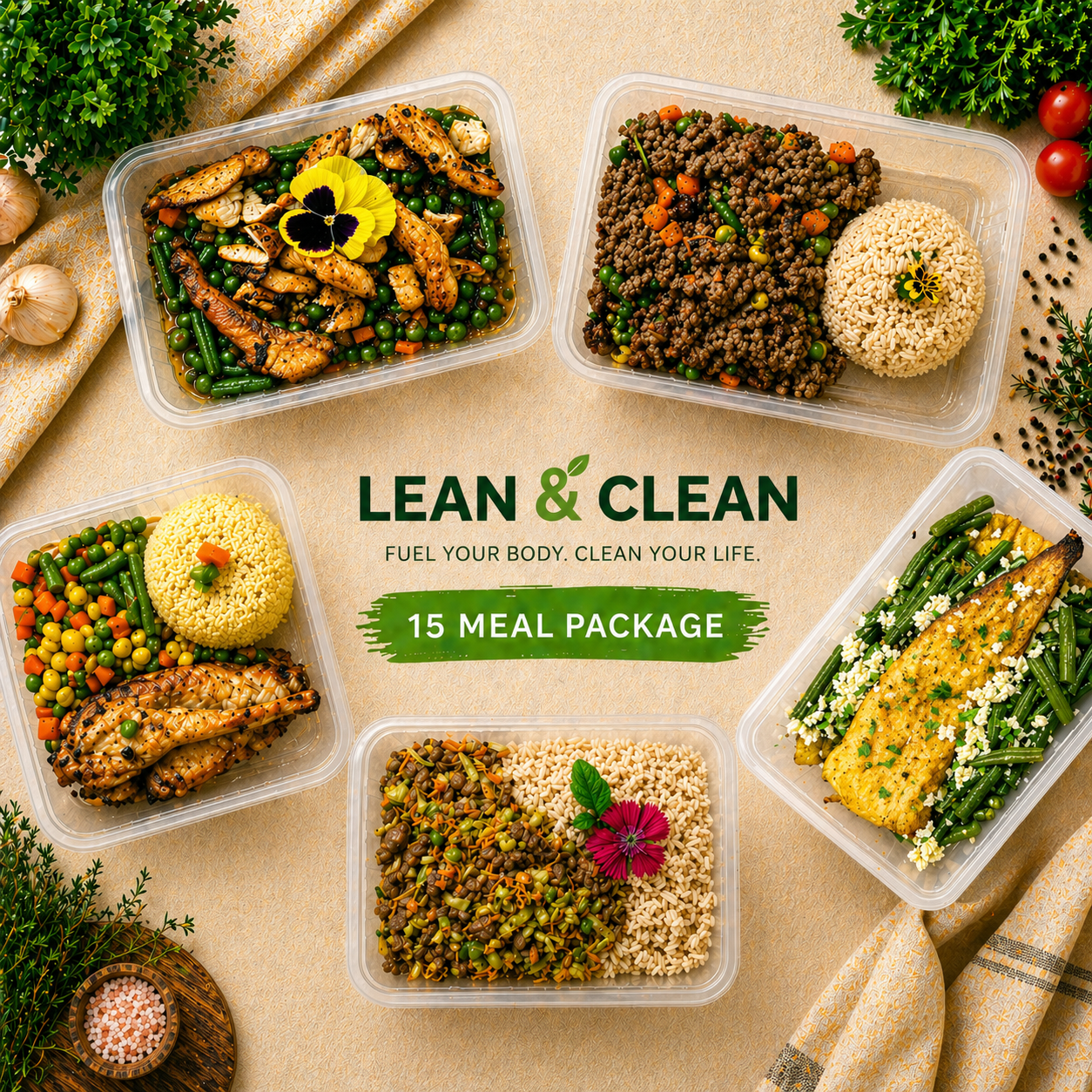 Lean & Clean - 15 Meal Box